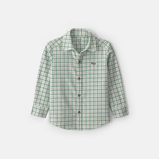Carter's Toddler Boys Long Sleeve Regular Fit Flannel Shirt