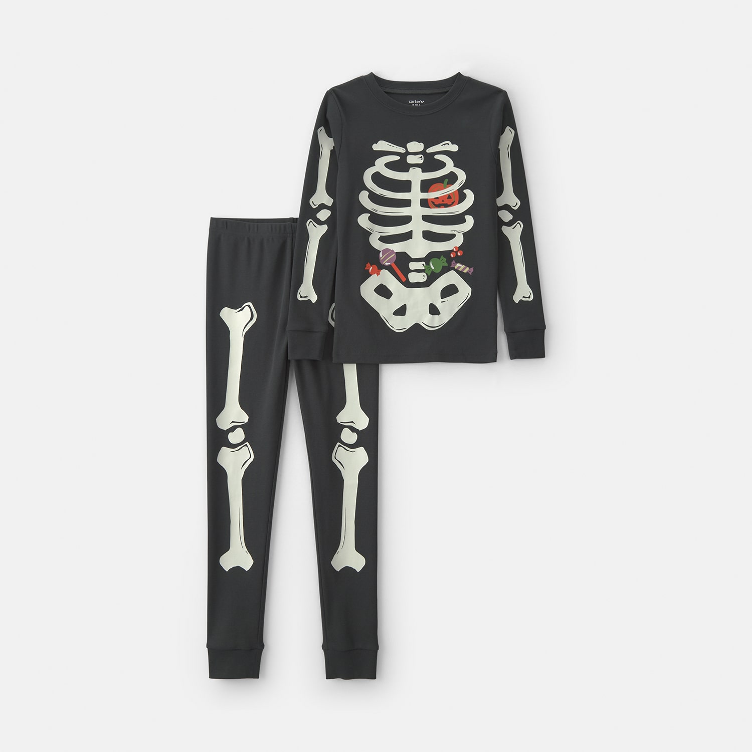 Carter's Halloween Little & Big Kid Unisex Crew Neck Long Sleeve 2-pc. Pajama Set