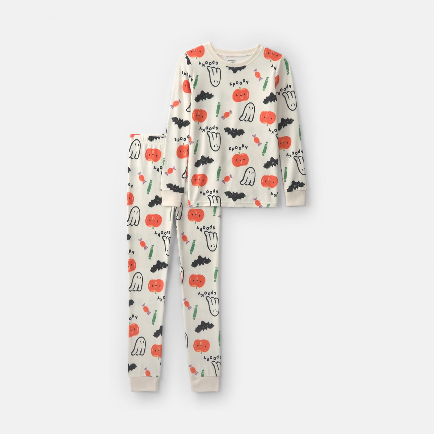 Carter's Halloween Little & Big Kid Unisex Crew Neck Long Sleeve 2-pc. Pajama Set