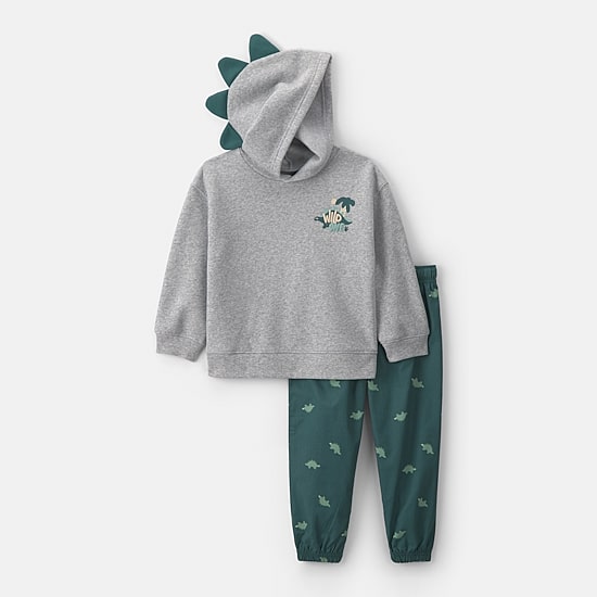 Carter's Dinosaur Hoody Toddler Boys Knit 2-pc. Pant Set
