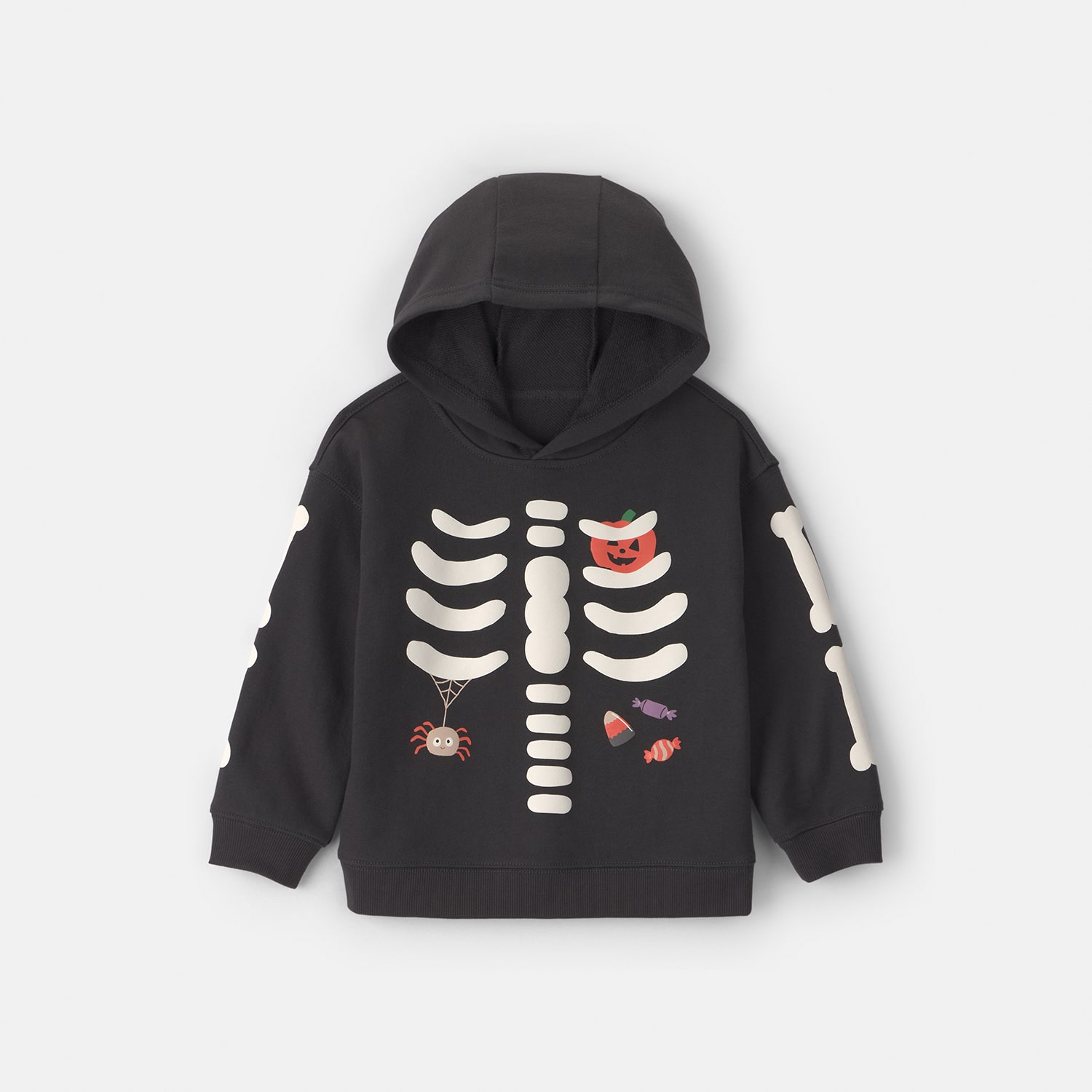 Carter's Skeleton Toddler Boys Long Sleeve Hoodie