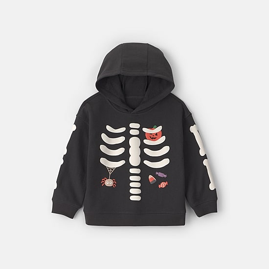 Carter's Skeleton Toddler Boys Long Sleeve Hoodie