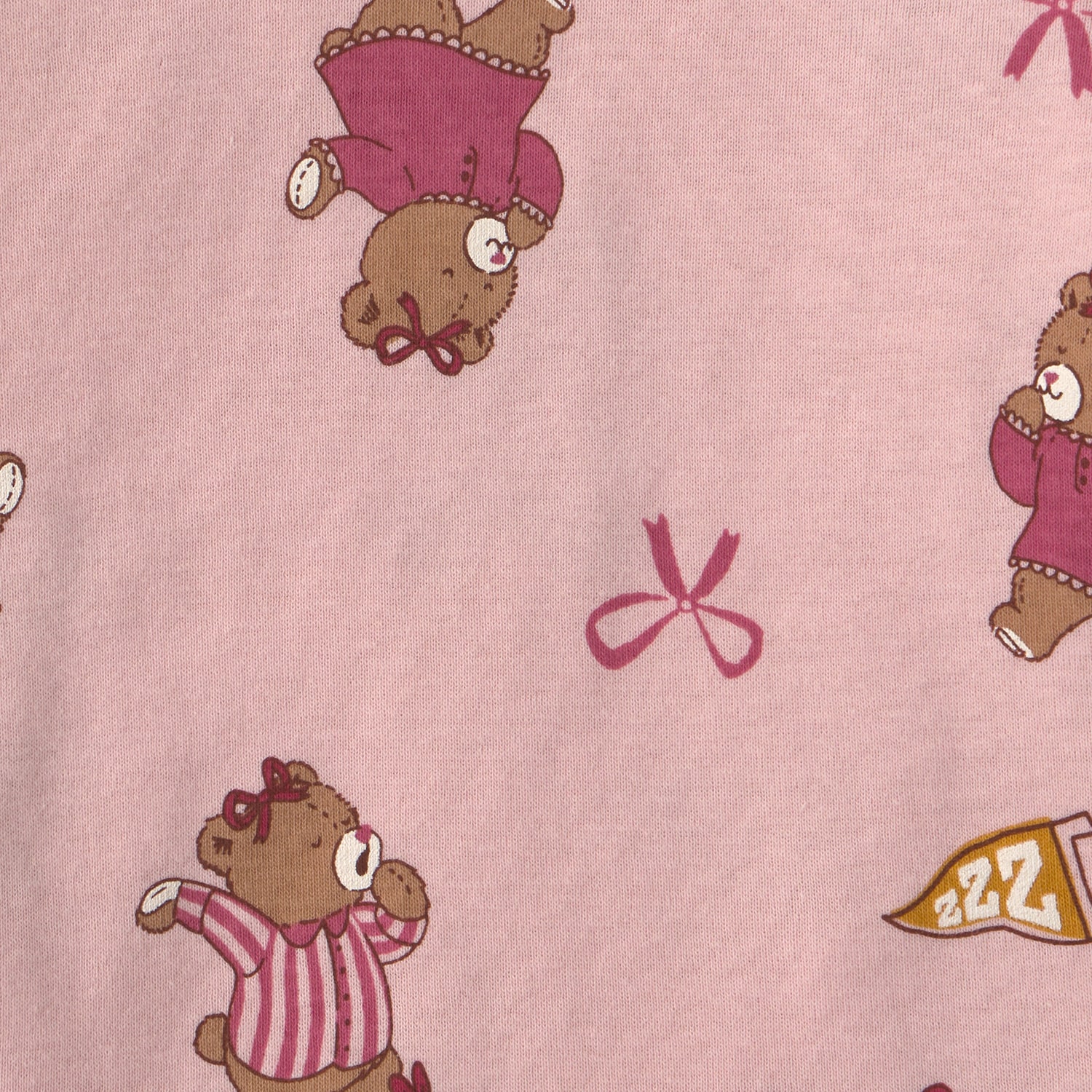 Carter's Bearly Tired Toddler Girls Crew Neck Long Sleeve 4-pc. Pajama Set