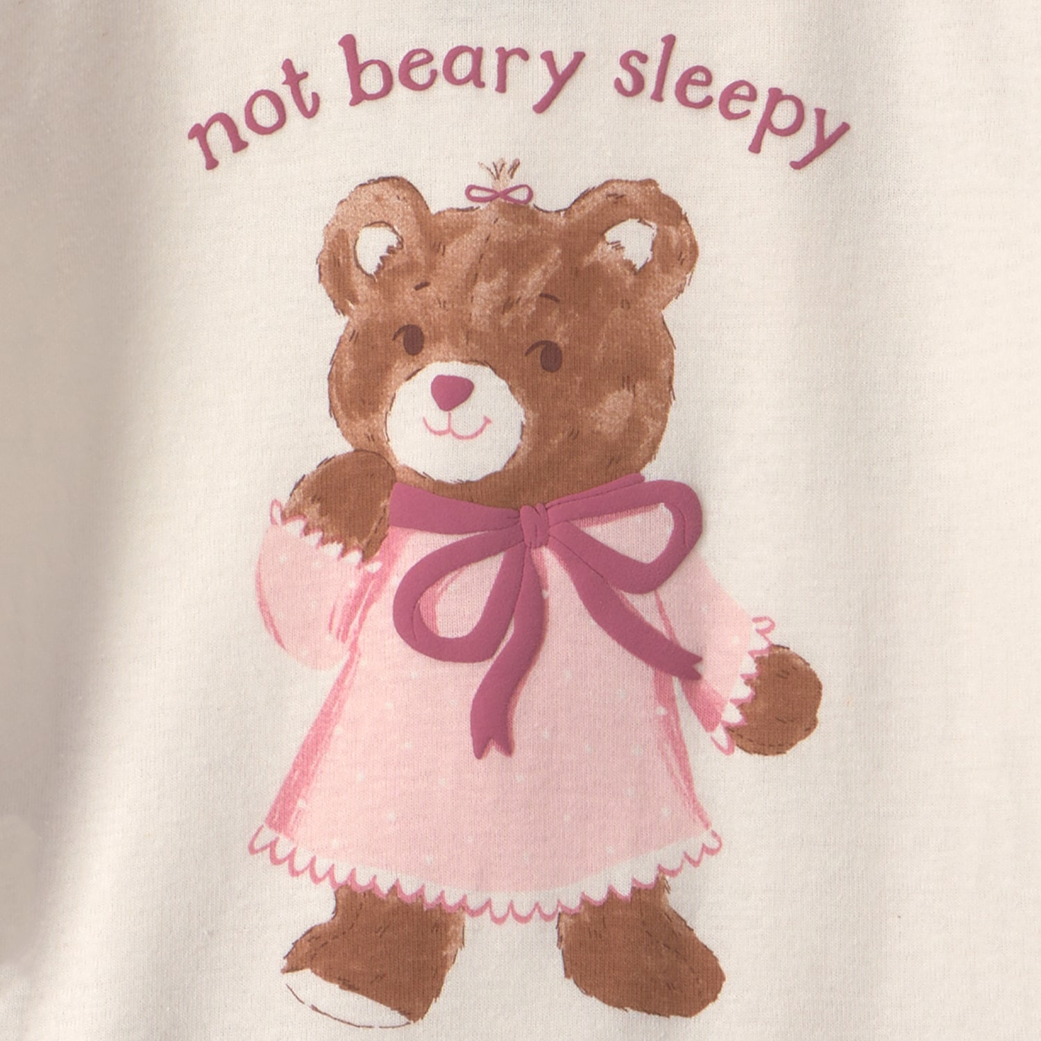 Carter's Bearly Tired Toddler Girls Crew Neck Long Sleeve 4-pc. Pajama Set