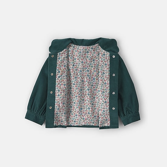 Carter's Embroidered Corduroy Toddler Girls Utility Jacket