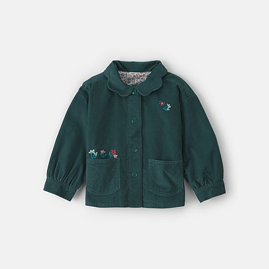Carter's Embroidered Corduroy Toddler Girls Utility Jacket