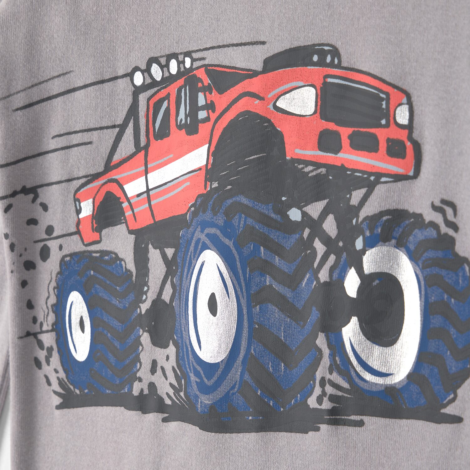 Carter's Monster Trucks Little & Big Kid Boys Crew Neck Long Sleeve 4-pc. Pajama Set
