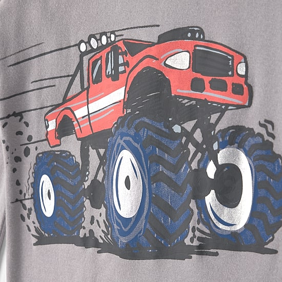 Carter's Monster Trucks Little & Big Kid Boys Crew Neck Long Sleeve 4-pc. Pajama Set