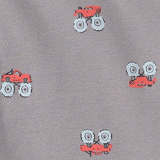 Carter's Monster Trucks Little & Big Kid Boys Crew Neck Long Sleeve 4-pc. Pajama Set
