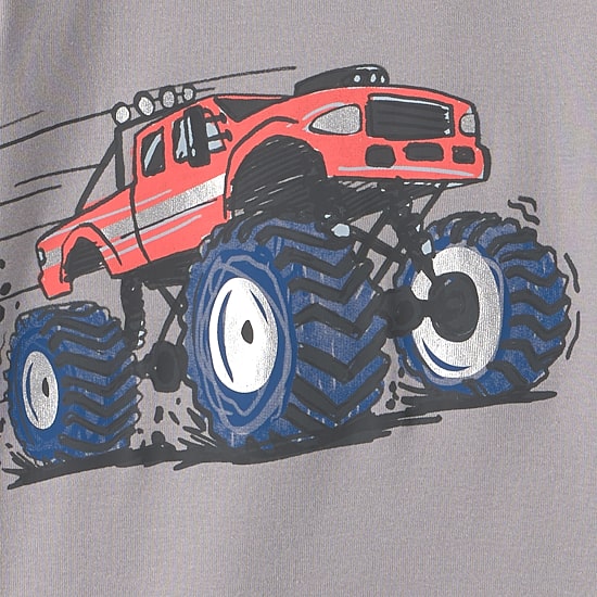 Carter's Monster Trucks Little & Big Kid Boys Crew Neck Long Sleeve 4-pc. Pajama Set