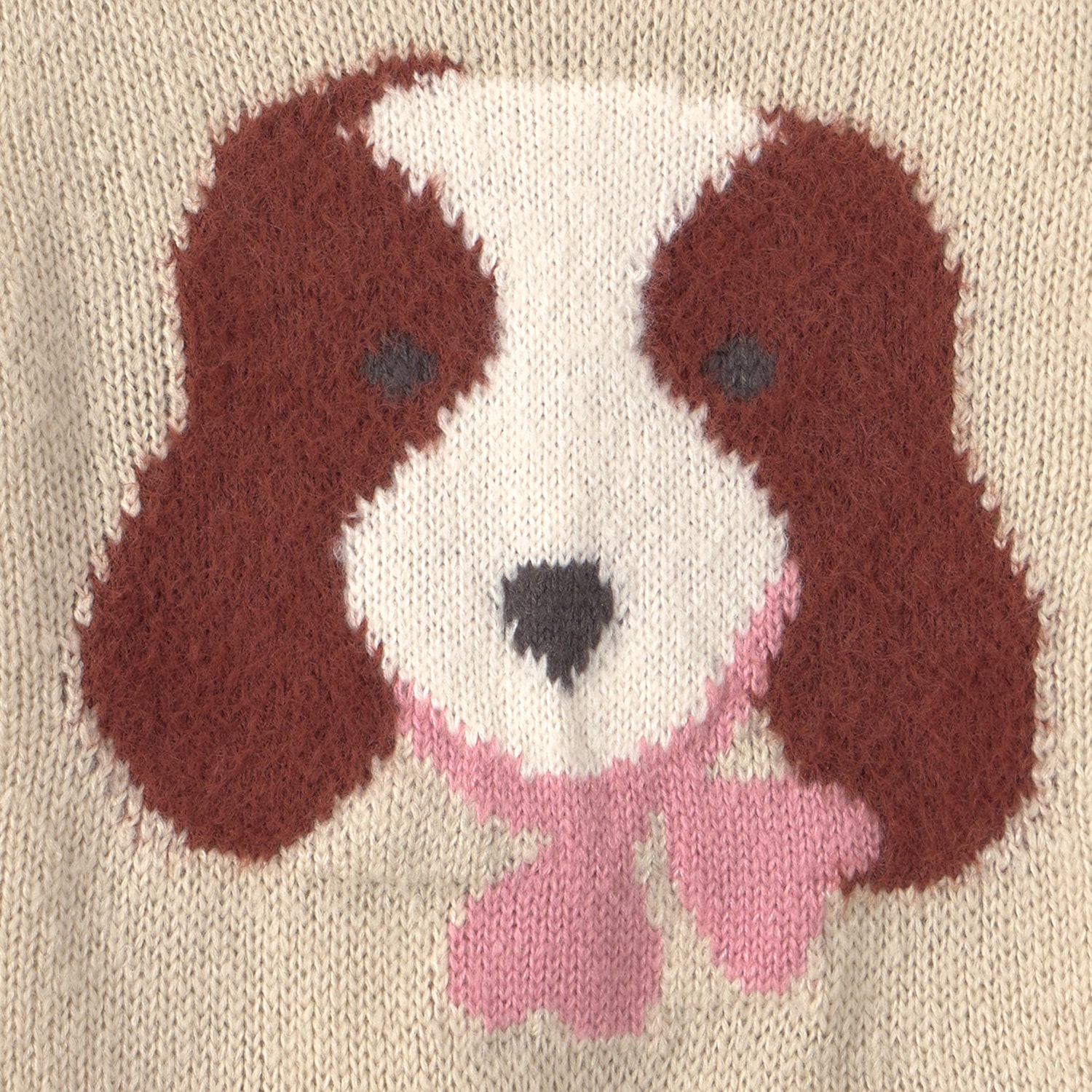 Carter's Toddler Girls Puppy Crew Neck Long Sleeve Pullover Sweater