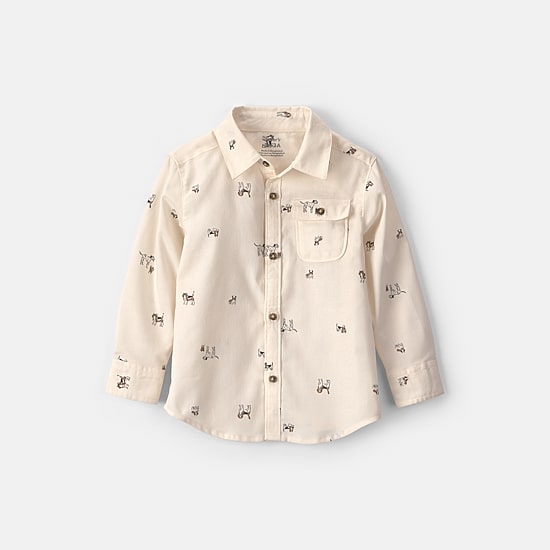 Carter's Toddler Boys Long Sleeve Fitted Regular Fit Button-Down Shirt