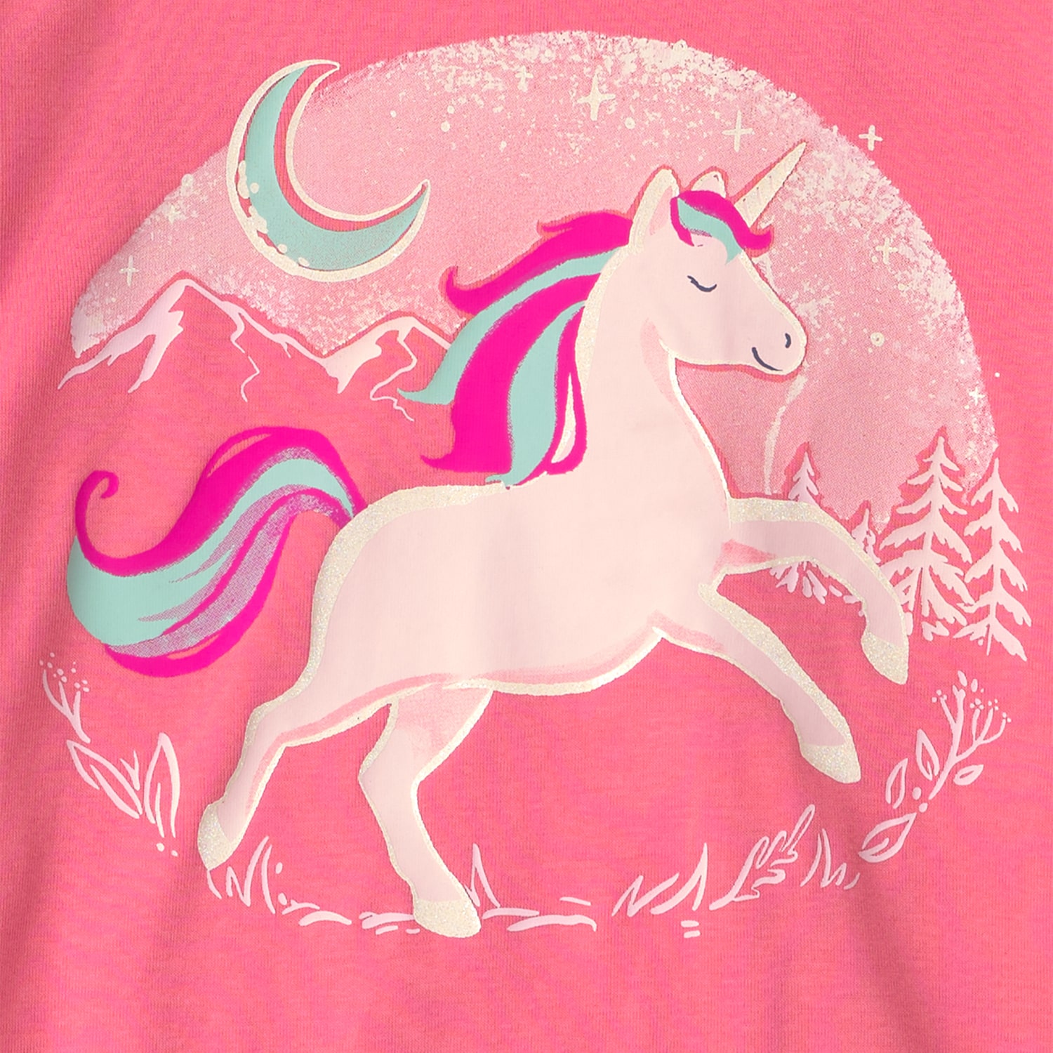 Carter's Unicorn Little & Big Kid Girls Round Neck Long Sleeve 4-pc. Pajama Set