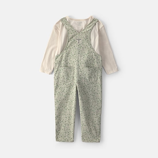 Oshkosh Toddler Girls Knit 2-pc. Overall Set