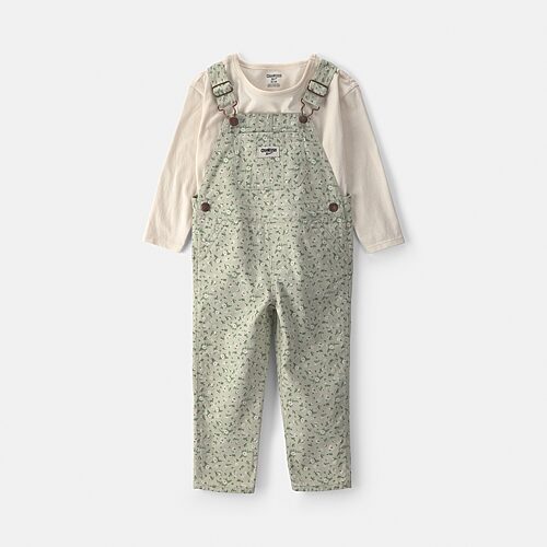Oshkosh Babies' Toddler Girls 2-pc. Overall Set In Green