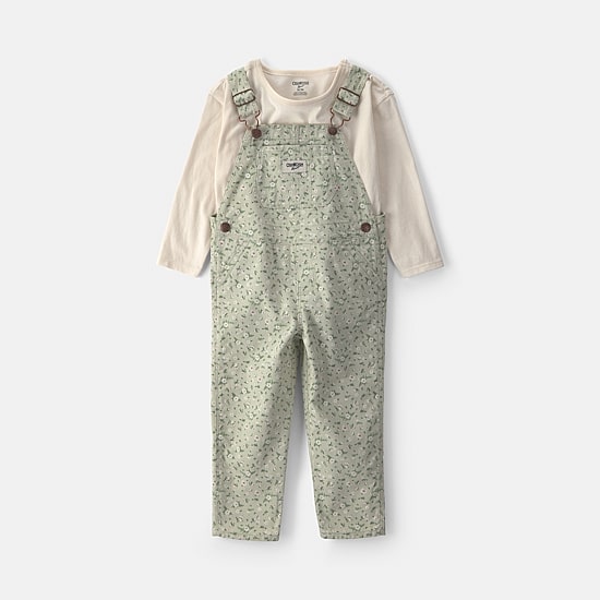 Oshkosh Toddler Girls Knit 2-pc. Overall Set