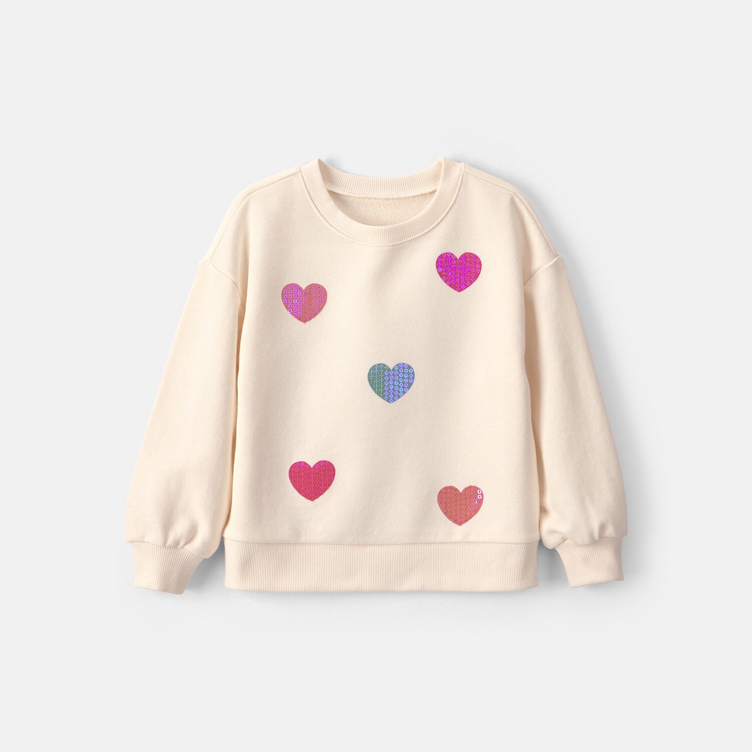 Carter's Toddler Girls Crew Neck Long Sleeve Pullover Sweater