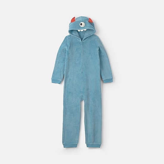 Carter's Monster Little & Big Kid Boys Hooded Long Sleeve One Piece Pajama