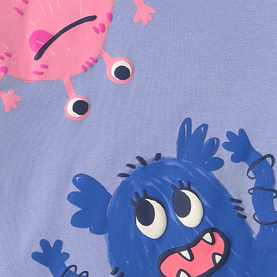 Carter's Monsters Little & Big Kid Girls Crew Neck Long Sleeve 4-pc. Pajama Set