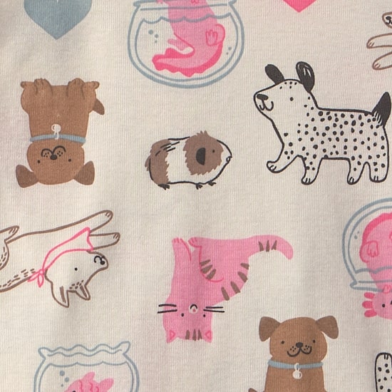 Carter's Family Pet Toddler Girls Crew Neck Long Sleeve 4-pc. Pajama Set