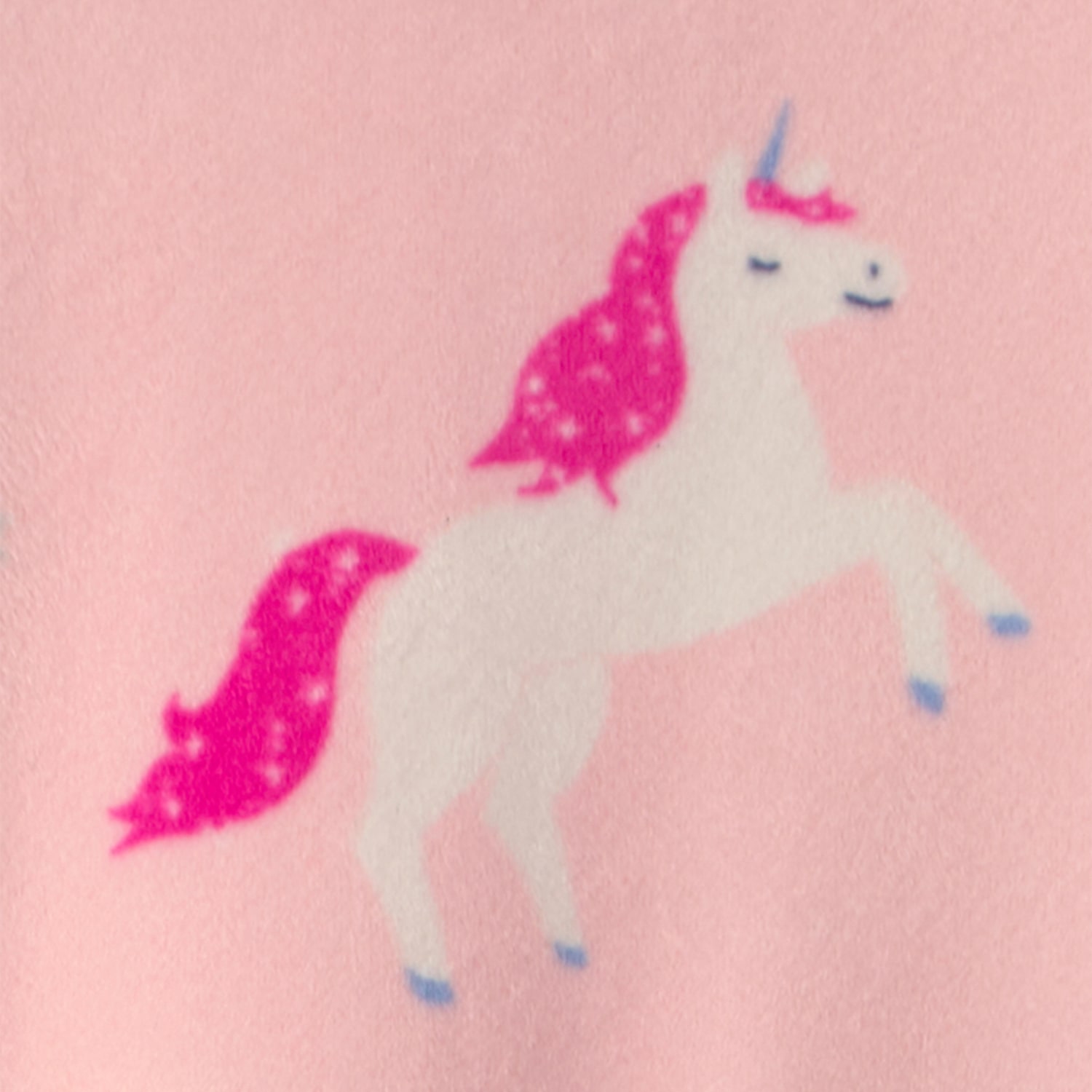 Carter's Dreamplush Unicorn Toddler Girls Crew Neck Long Sleeve Footed Pajamas