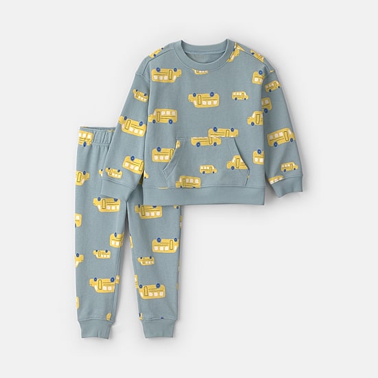 Carter's School Bus Toddler Boys French Terry 2-pc. Pant Set