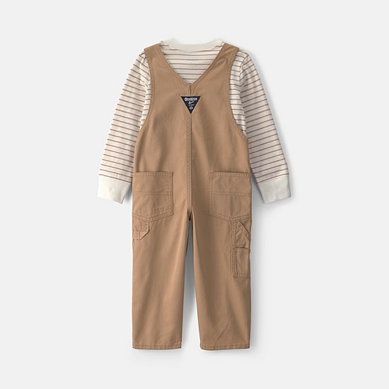 Oshkosh Toddler Boys Knit 2-pc. Overall Set