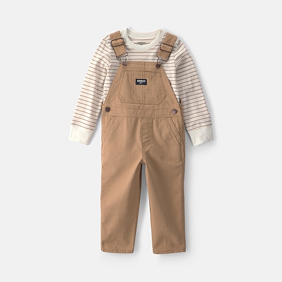 Oshkosh Toddler Boys Knit 2-pc. Overall Set