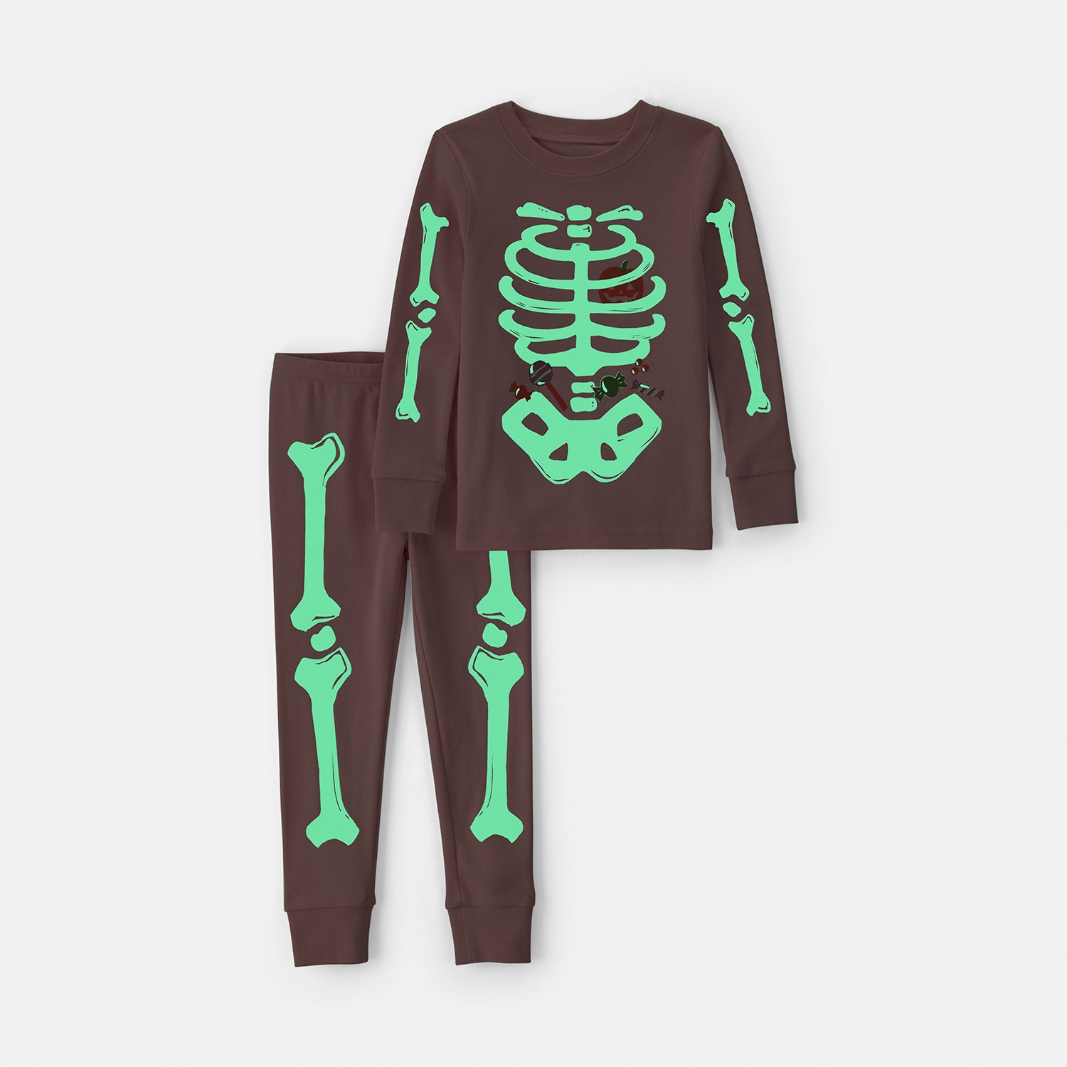 Carter's Halloween\N Toddler Girls Crew Neck Long Sleeve 2-pc. Pajama Set
