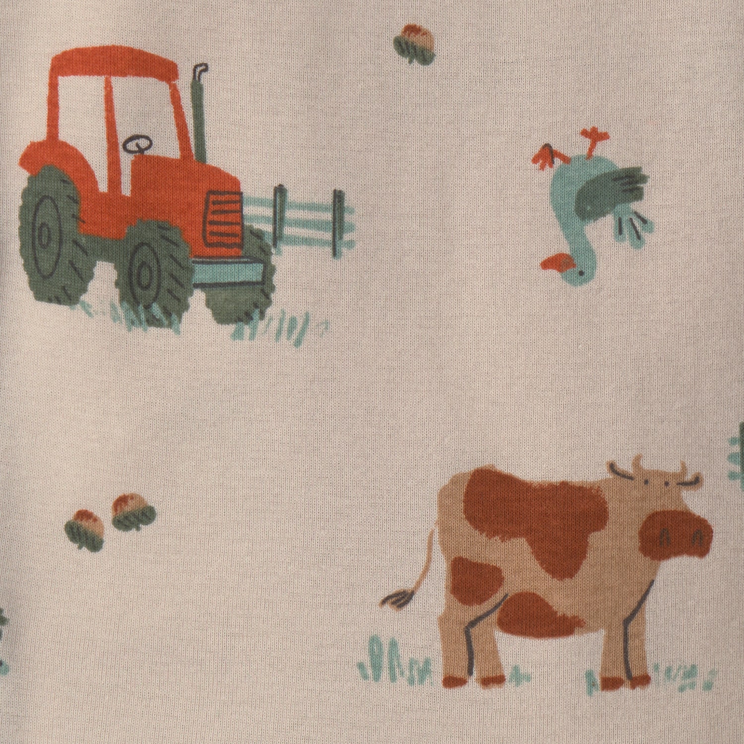 Carter's Farm And Fox Toddler Boys Crew Neck Long Sleeve 4-pc. Pajama Set