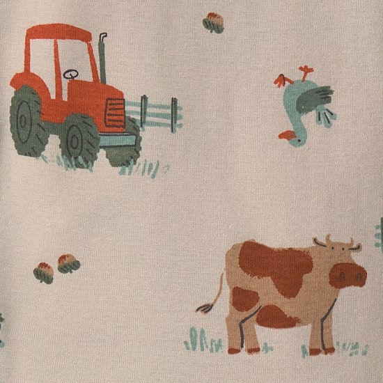 Carter's Farm And Fox Toddler Boys Crew Neck Long Sleeve 4-pc. Pajama Set