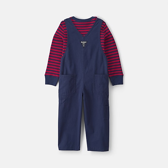 Oshkosh Toddler Boys Woven 2-pc. Overall Set