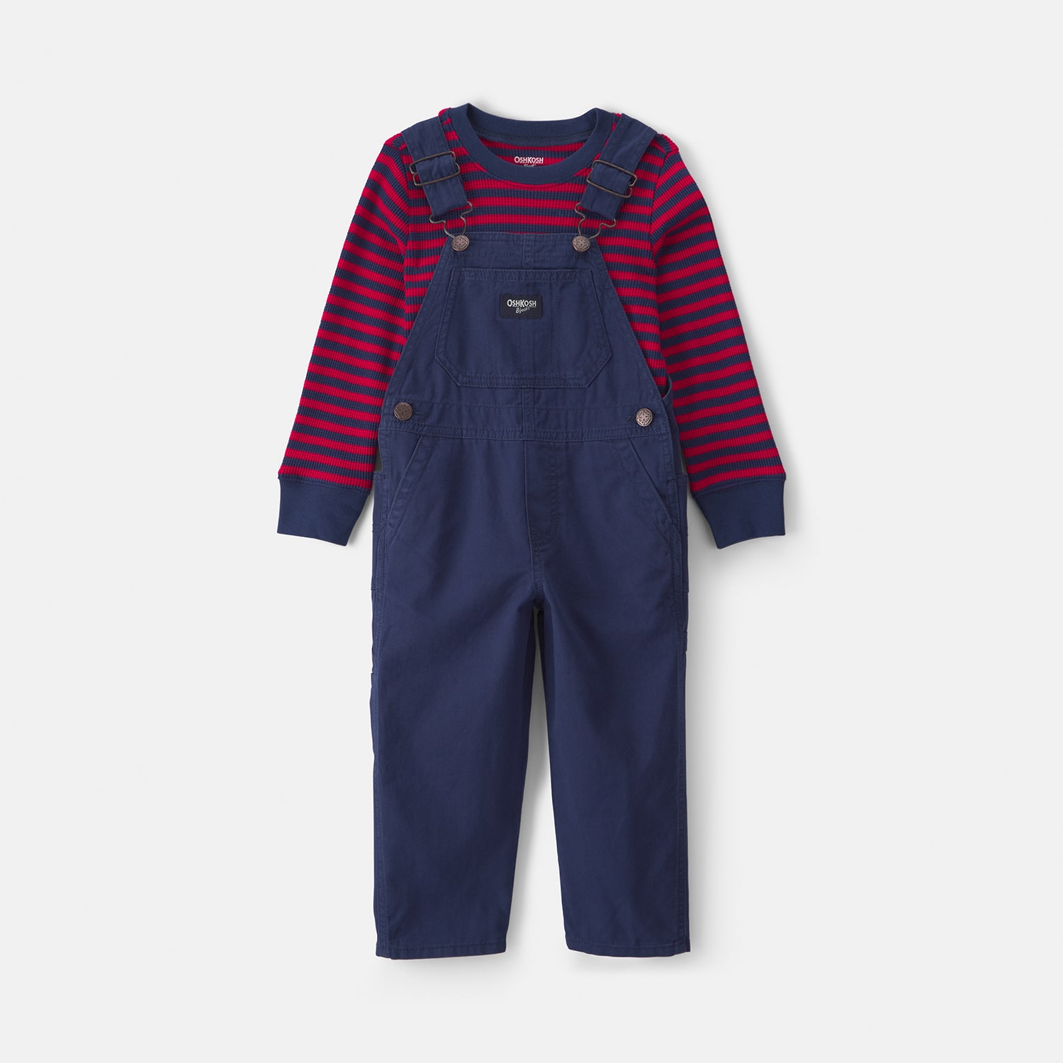 Oshkosh Toddler Boys Woven 2-pc. Overall Set
