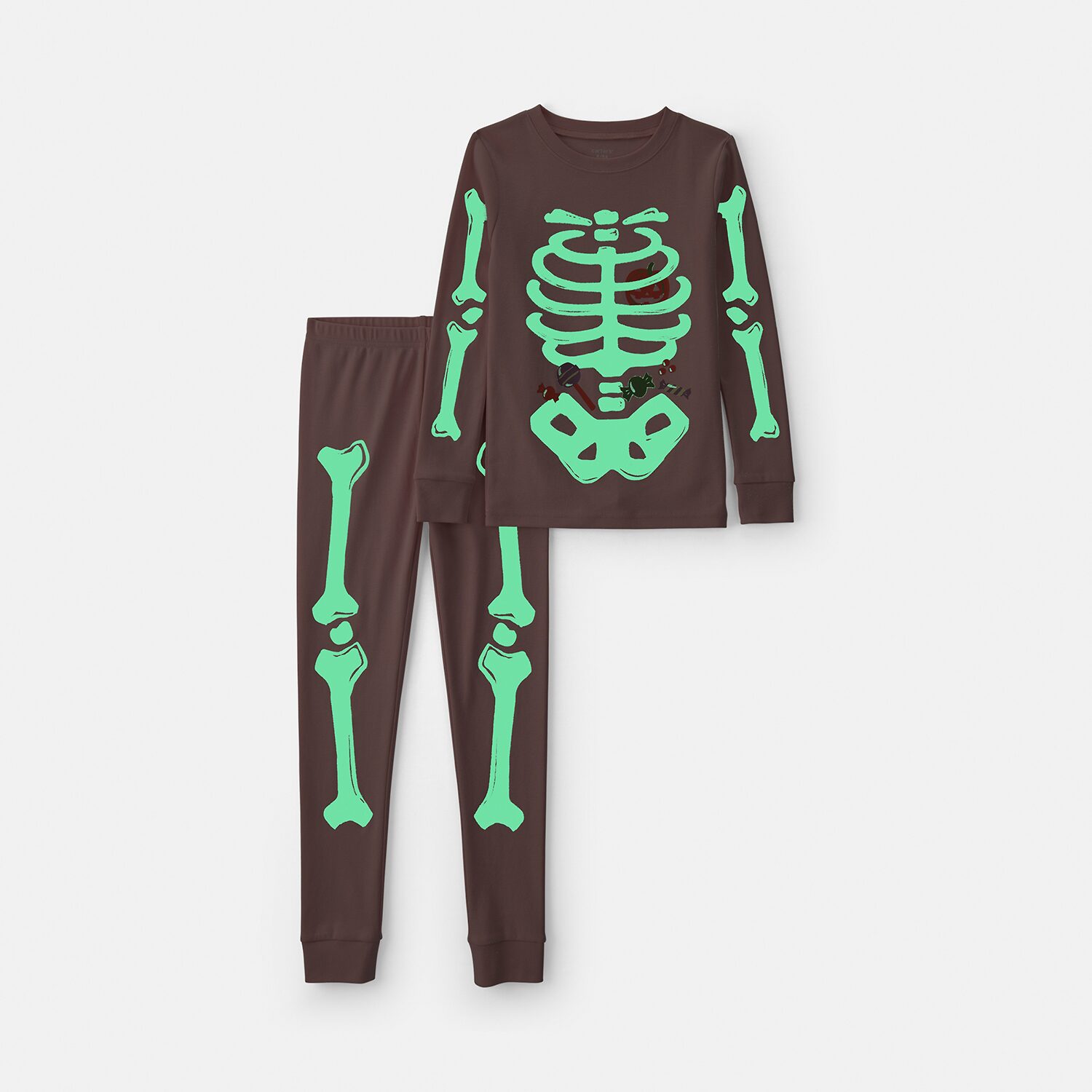 Carter's Halloween Little & Big Kid Girls Crew Neck Long Sleeve 2-pc. Pajama Set