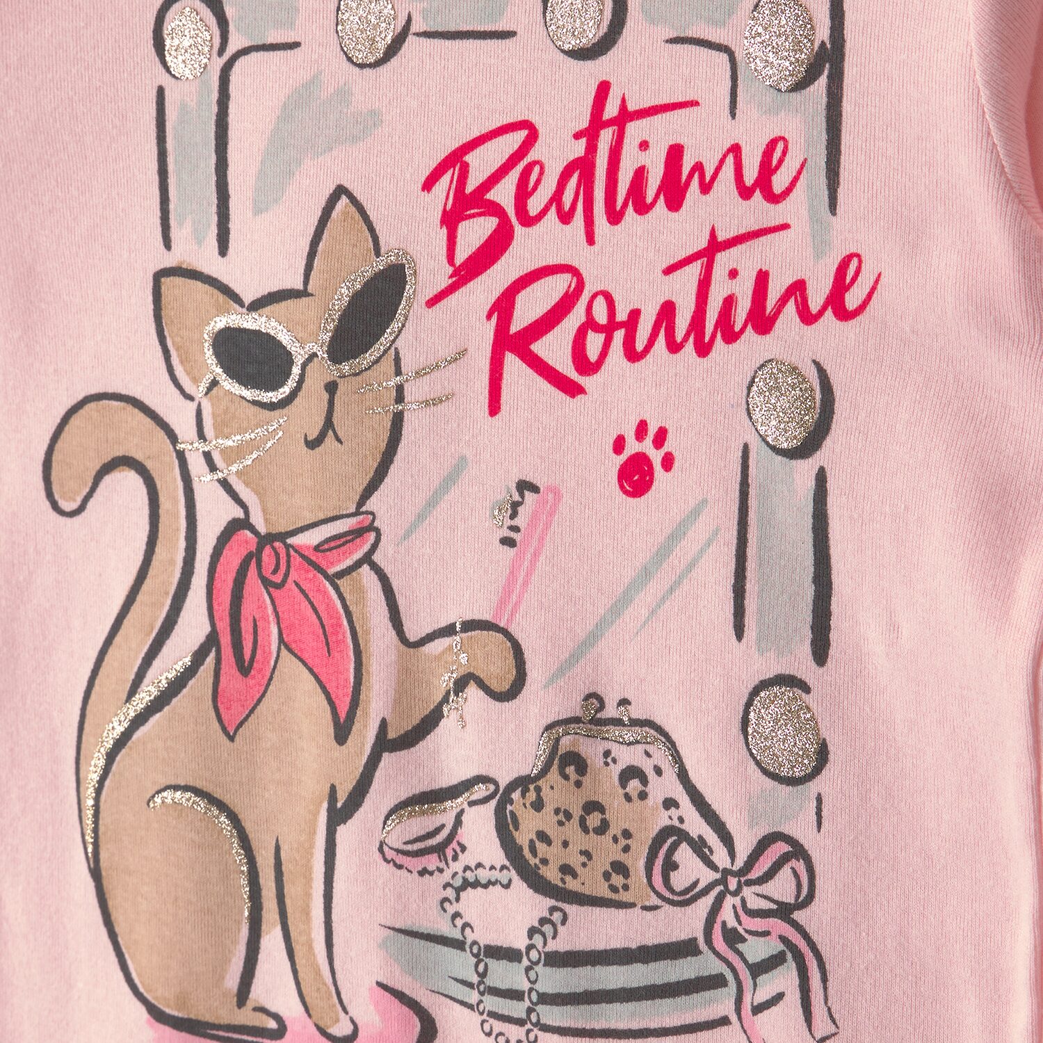 Carter's Little & Big Kid Girls Round Neck Long Sleeve 4-pc. Pajama Set