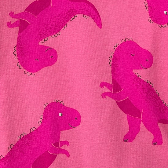 Carter's Dinosaur Heart Toddler Girls Crew Neck Long Sleeve 4-pc. Pajama Set