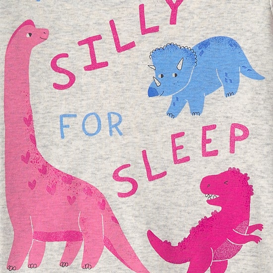 Carter's Dinosaur Heart Toddler Girls Crew Neck Long Sleeve 4-pc. Pajama Set
