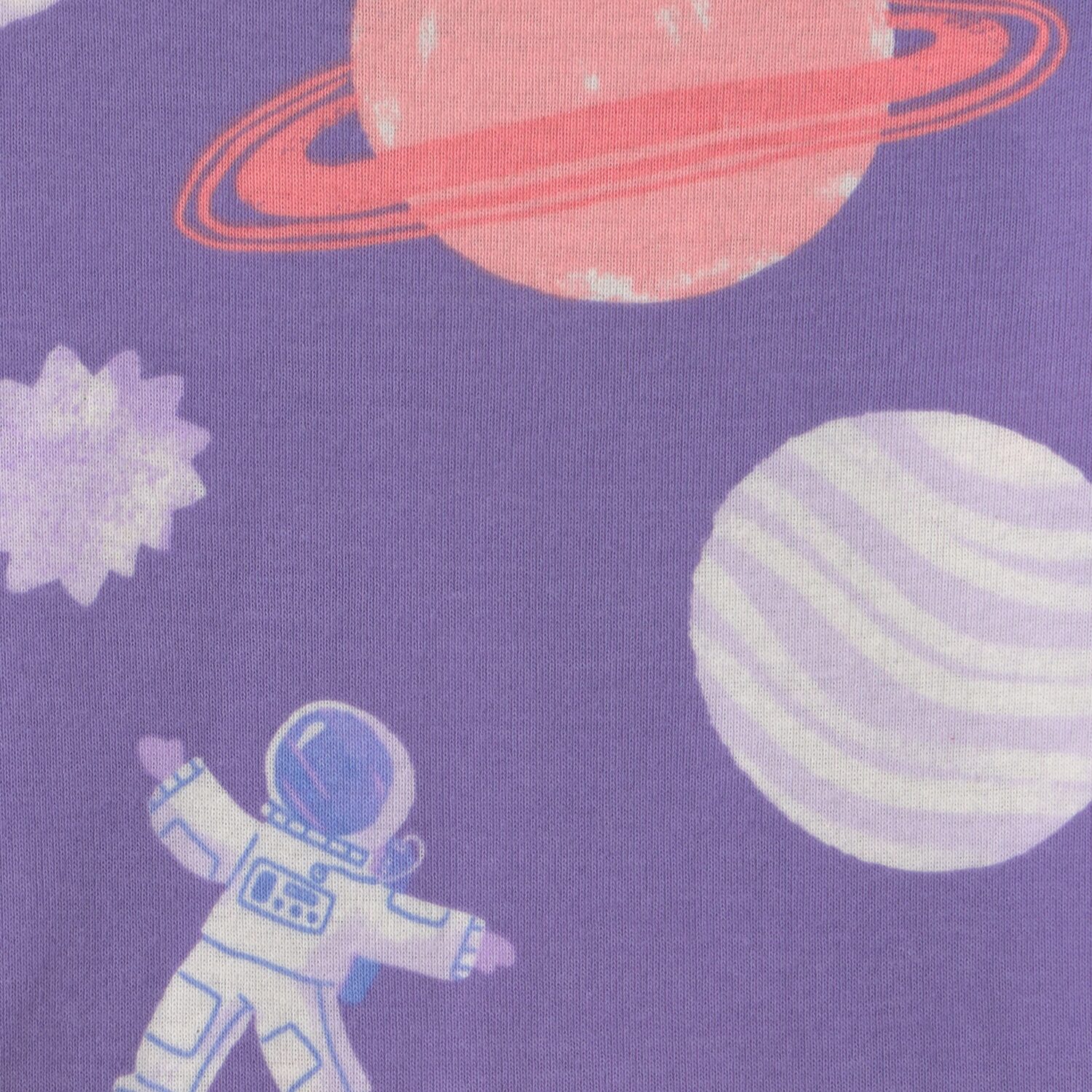Carter's Space Toddler Girls Crew Neck Long Sleeve 4-pc. Pajama Set