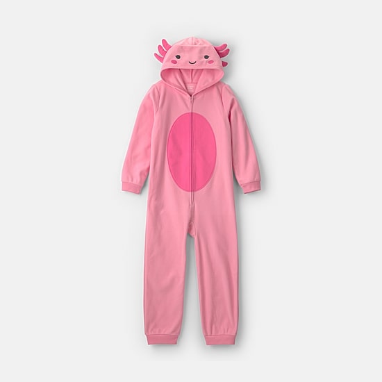 Carter's Axolotl Little & Big Kid Girls Long Sleeve One Piece Pajama