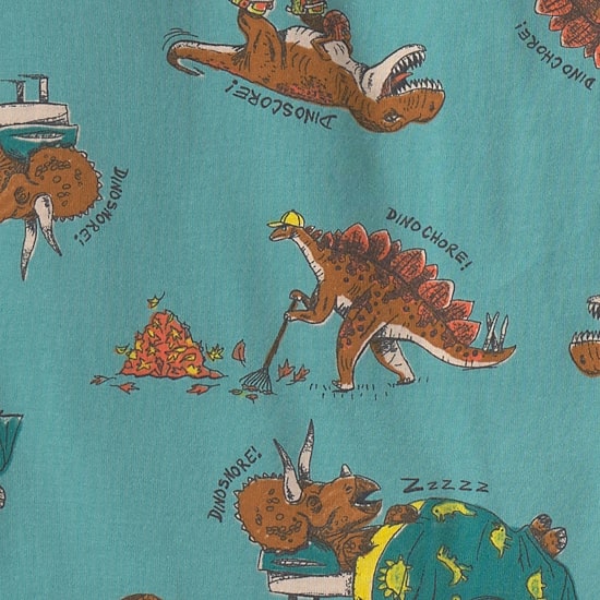 Carter's Dinosaur Little & Big Kid Boys Crew Neck Long Sleeve 4-pc. Pajama Set