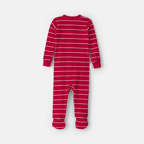 Carter's Dreamplush Moose Toddler Boys Footed Crew Neck Long Sleeve Footed Pajamas
