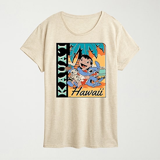 Womens Crew Neck Short Sleeve Regular Fit Graphic T-Shirt
