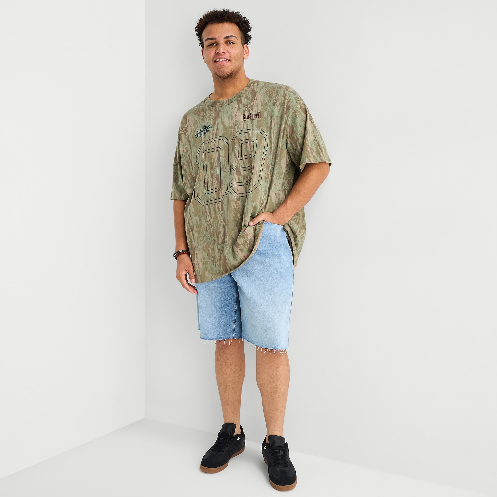 Arizona Mens Crew Neck Short Sleeve Big and Tall T-Shirt
