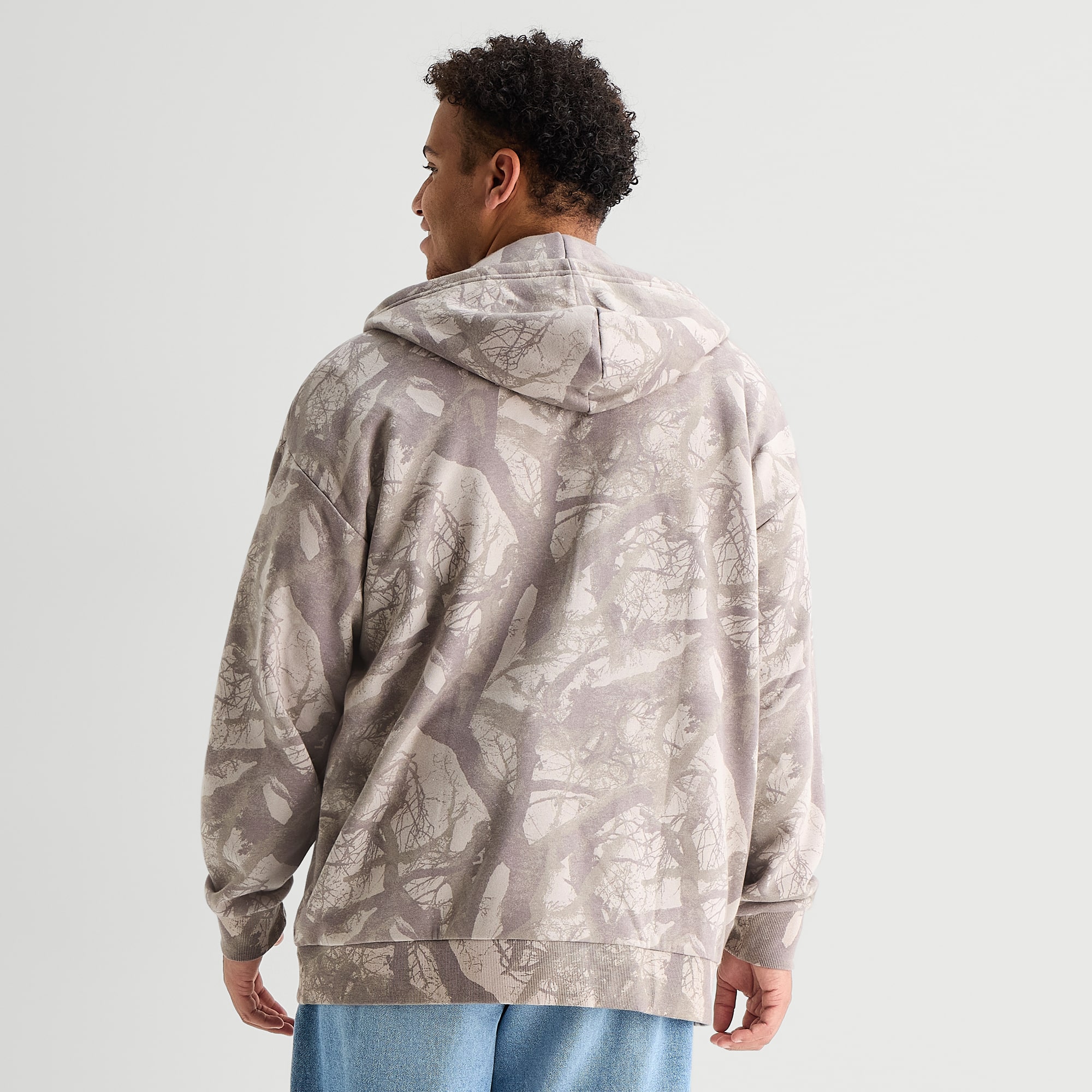 Arizona Mens Long Sleeve Zipper Big and Tall Hoodie