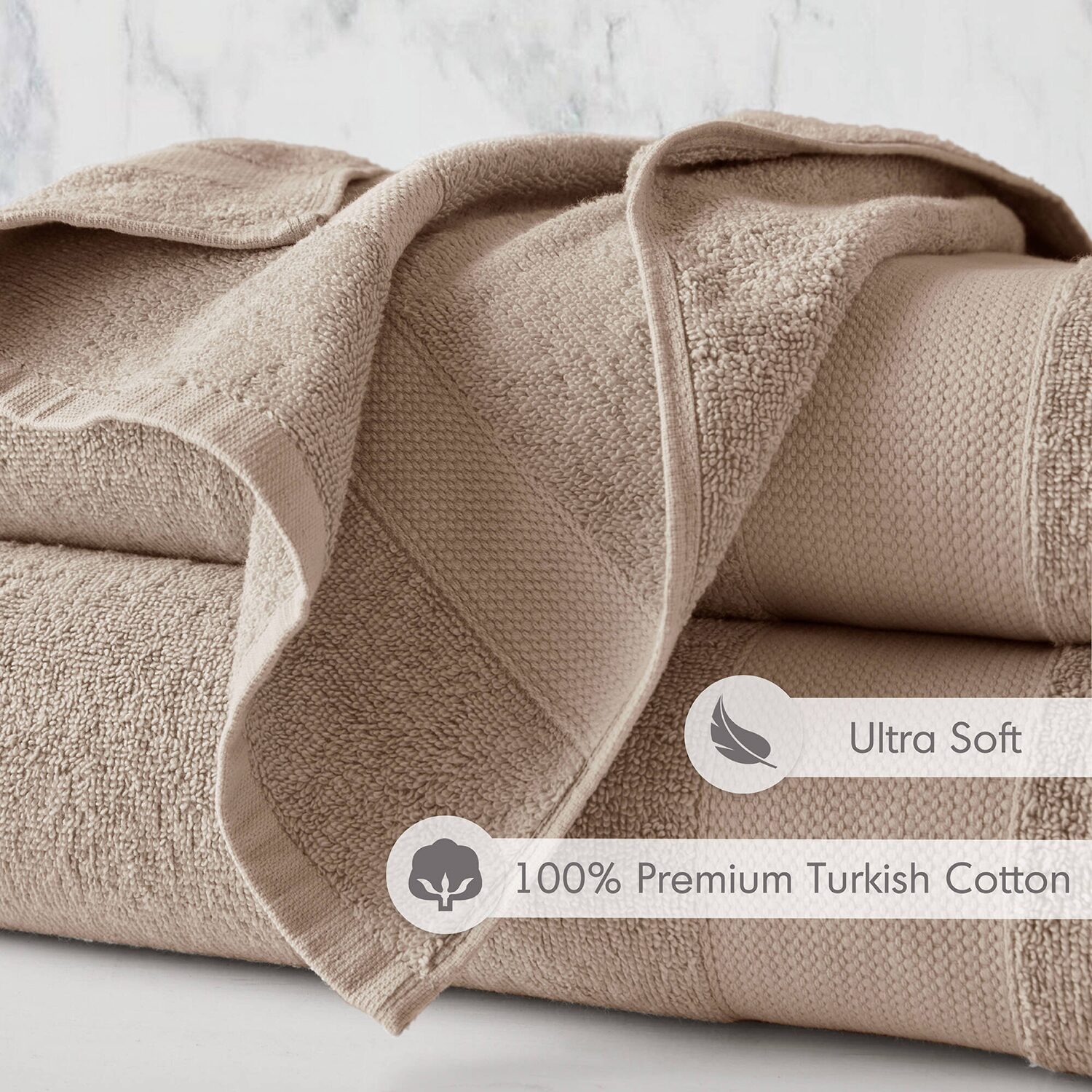 510 Design 100% Premium Turkish Cotton 2-pc. Bath Towel Set