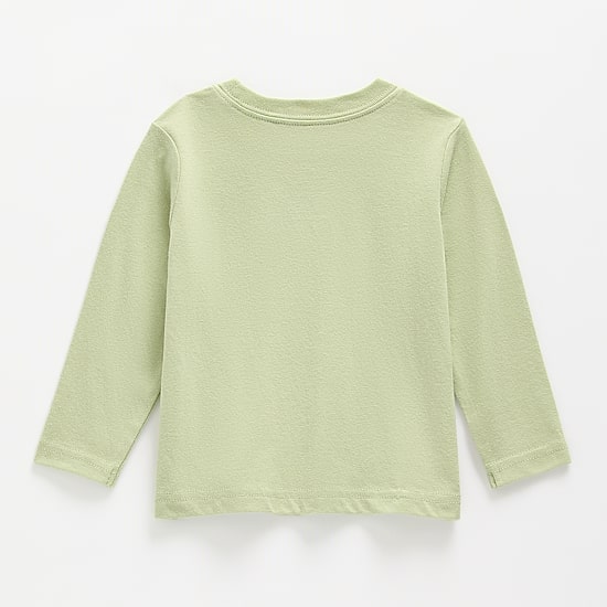 Okie Dokie Baby Boys Crew Neck Long Sleeve Regular Fit Graphic T-Shirt