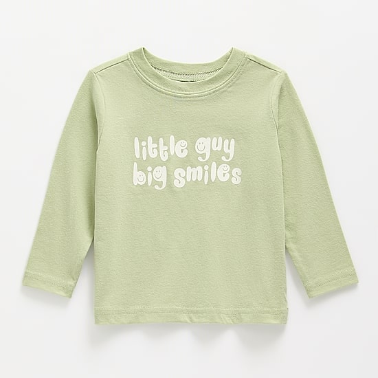 Okie Dokie Baby Boys Crew Neck Long Sleeve Regular Fit Graphic T-Shirt