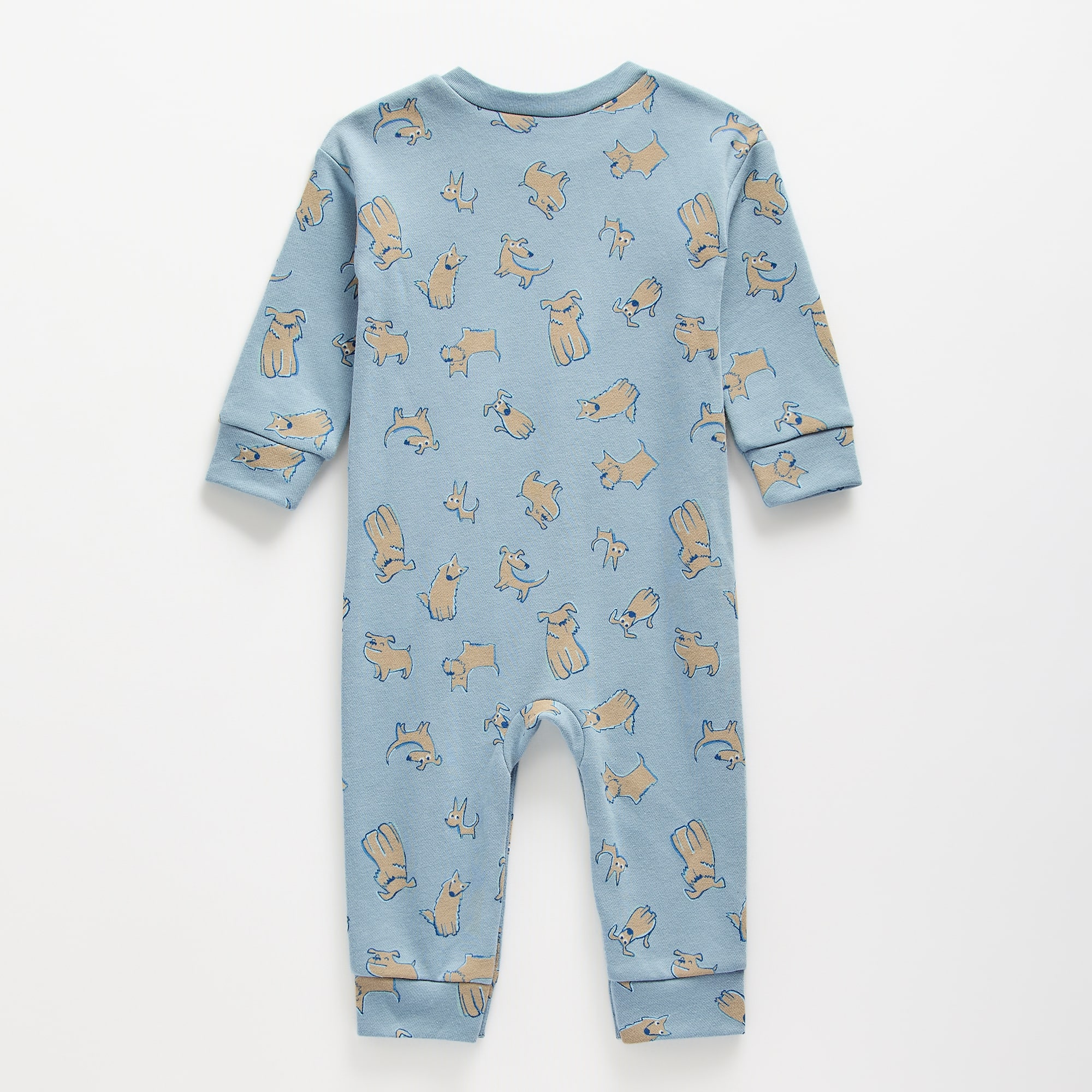 Okie Dokie Baby Boys Round Neck Long Sleeve Jumpsuit