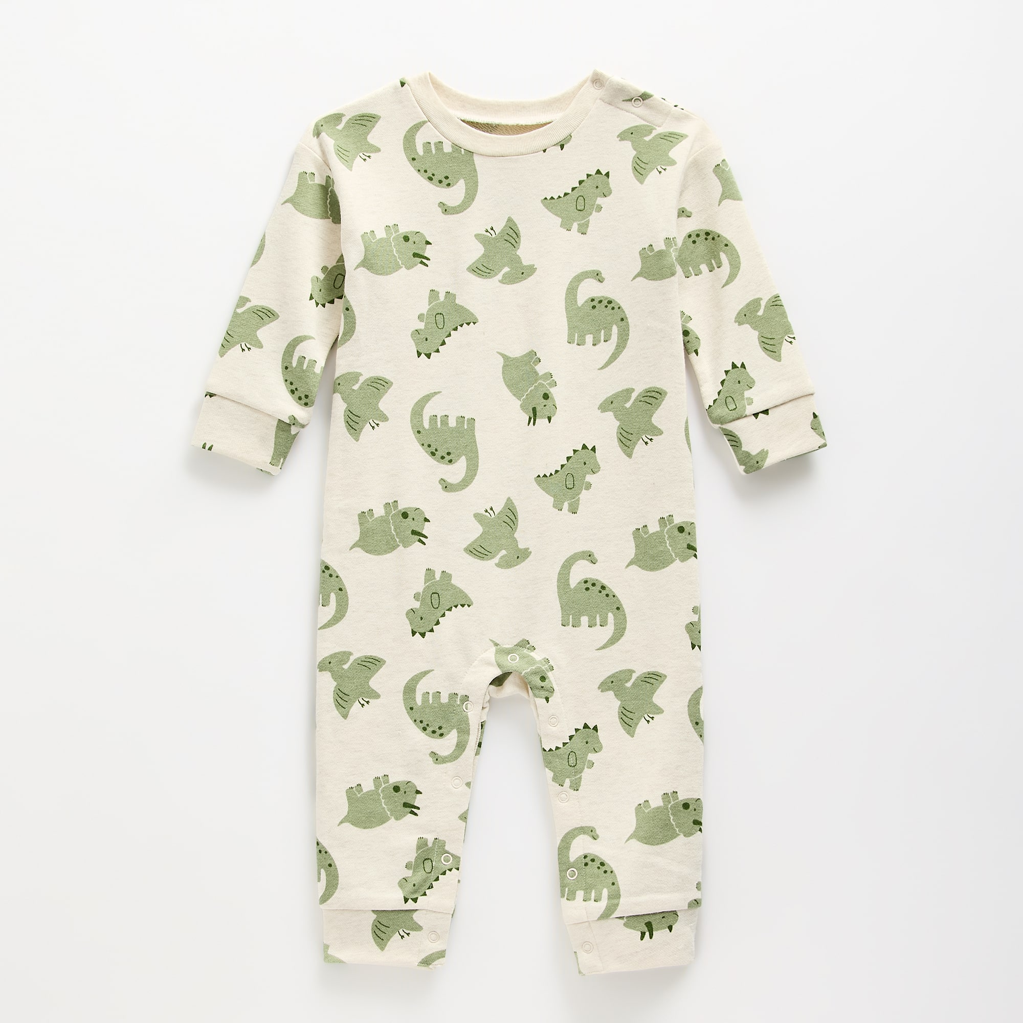 Okie Dokie Baby Boys Round Neck Long Sleeve Jumpsuit