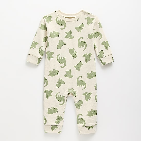Okie Dokie Baby Boys Round Neck Long Sleeve Jumpsuit
